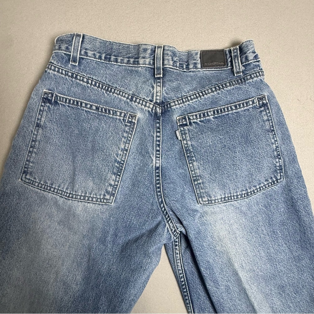 Vintage Levis SilverTab Jeans Mens 32x32 Blue Baggy Fit Skater Denim Hip Hop Y2K - Picture 7 of 10